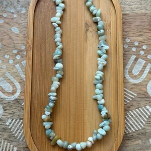 New Gorgeous Green Amazonite Chip Bead Strand Necklace